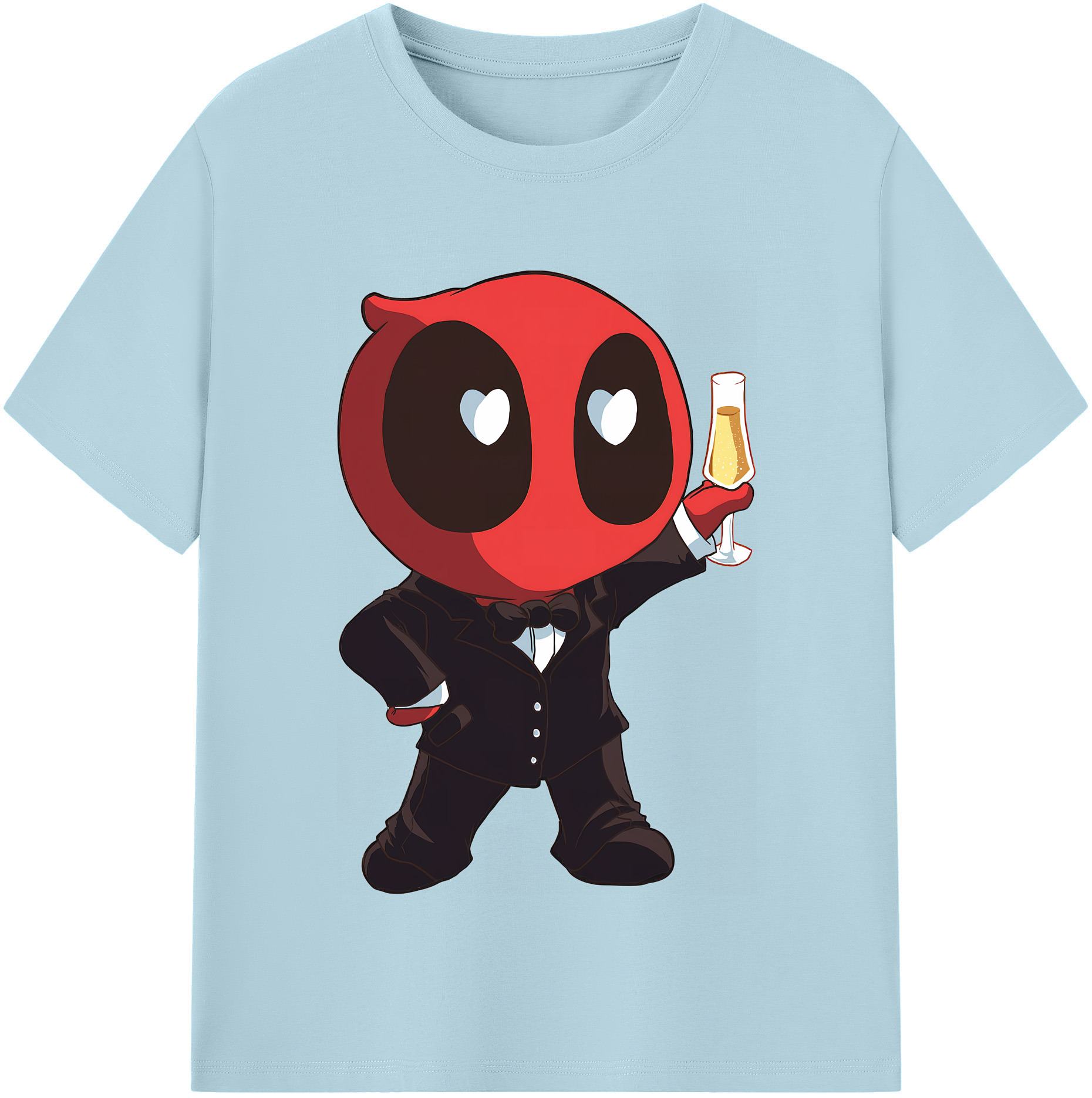 （画像用） Deadpool デッドプール 綿100％半袖Tシャツ（フロントプリント）